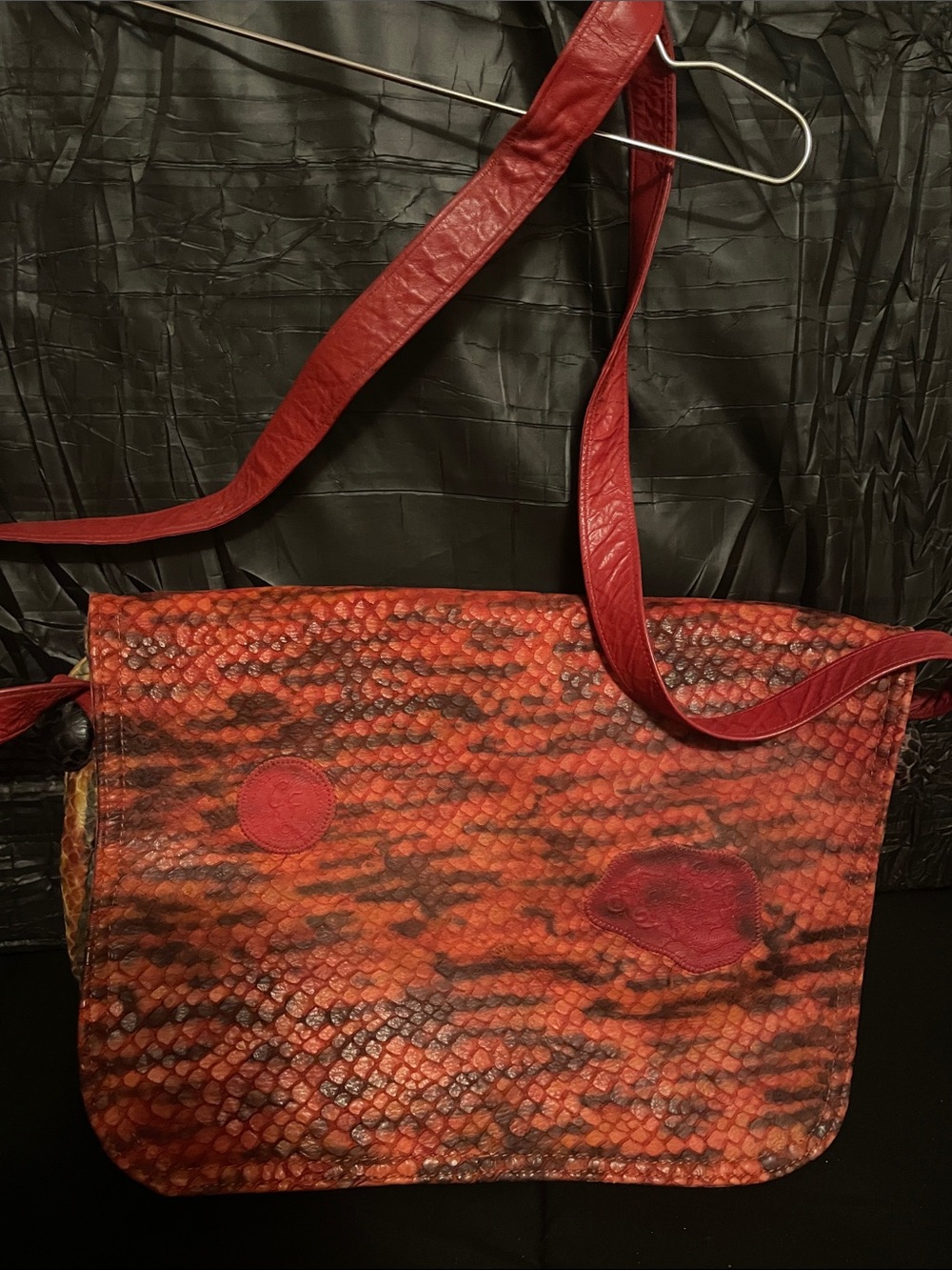 Exotic snakeskin vintage bag